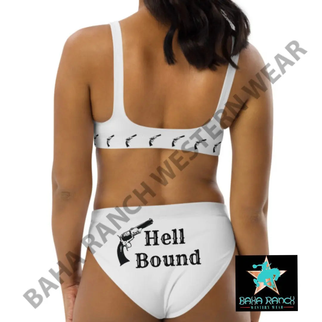 Yeehaw Whiskey Bent Hell Bound Bikini Baha Ranch Western Wear