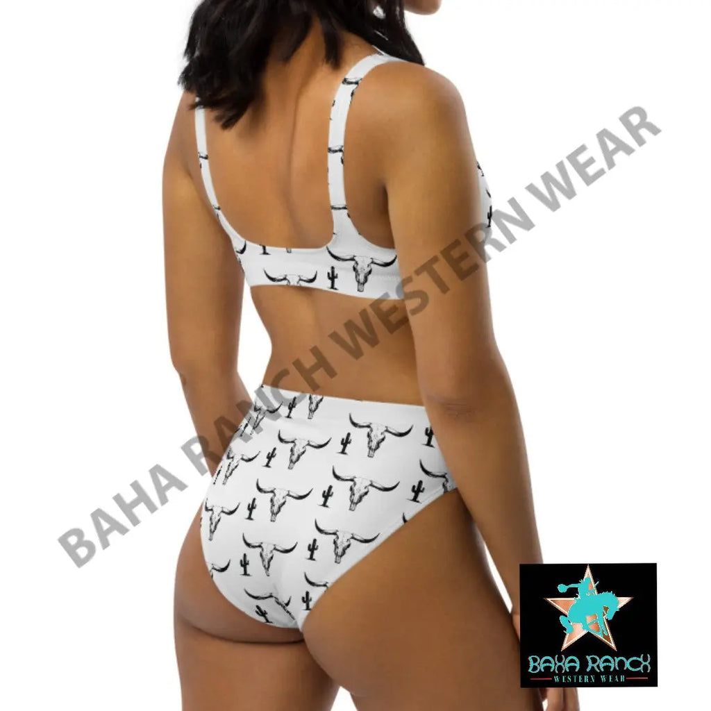 Yeehaw Bullhead Cactus Bikini Baha Ranch Western Wear