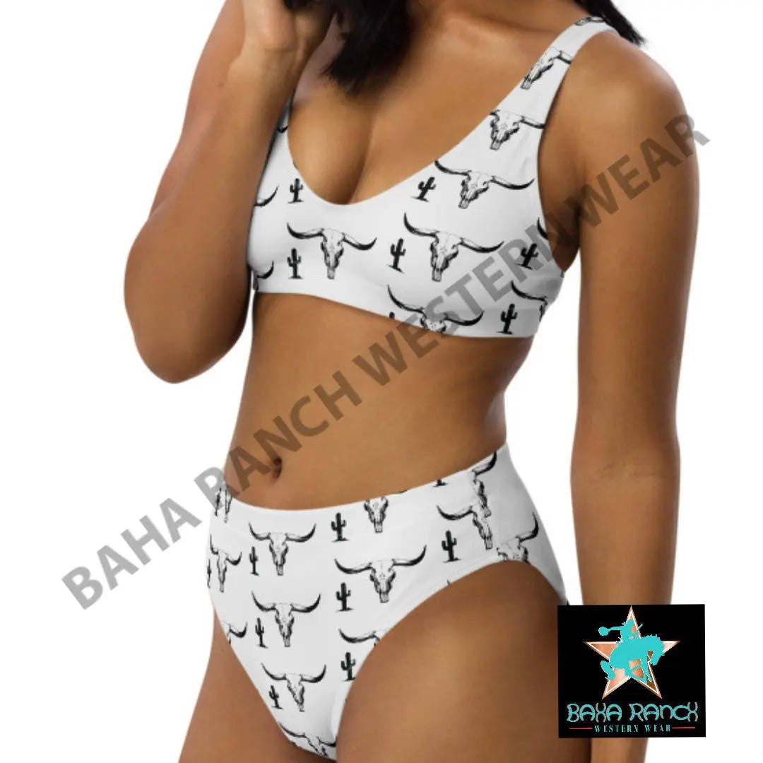 Yeehaw Bullhead Cactus Bikini Baha Ranch Western Wear