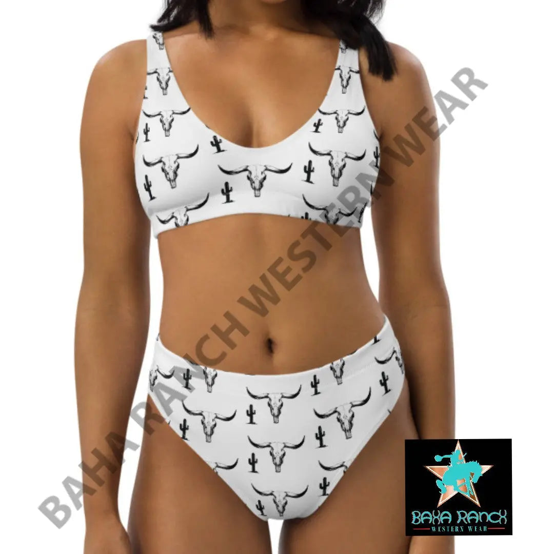 Yeehaw Bullhead Cactus Bikini Baha Ranch Western Wear