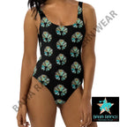 Yeehaw Black Naja One Piece Swimsuit Baha Ranch Western Wear