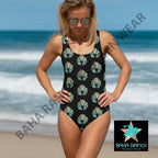 Yeehaw Black Naja One Piece Swimsuit Baha Ranch Western Wear
