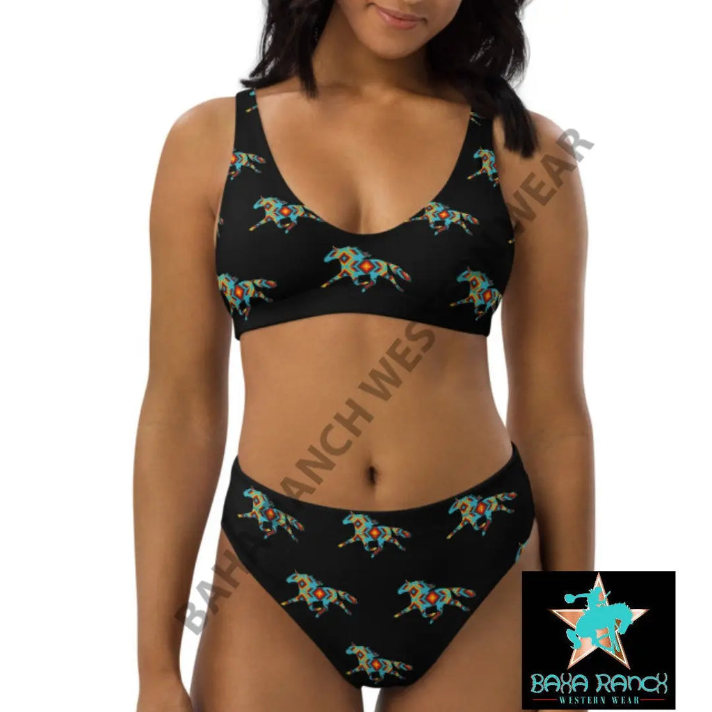 Yeehaw Aztec Horse Bikini Baha Ranch Western Wear