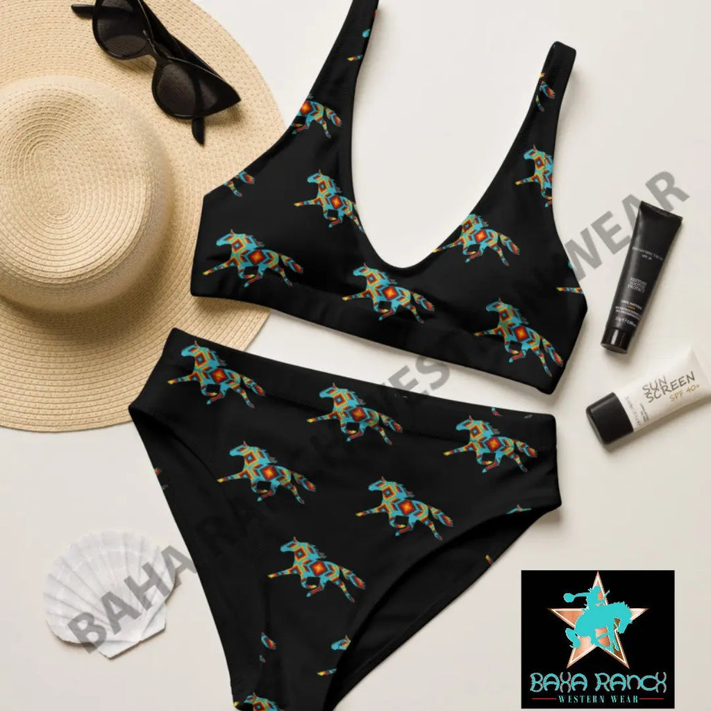 Yeehaw Aztec Horse Bikini Baha Ranch Western Wear