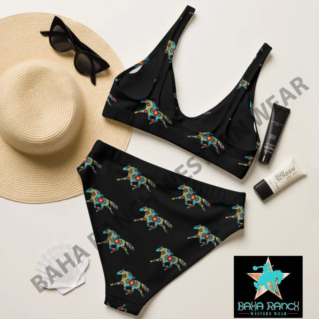 Yeehaw Aztec Horse Bikini Baha Ranch Western Wear