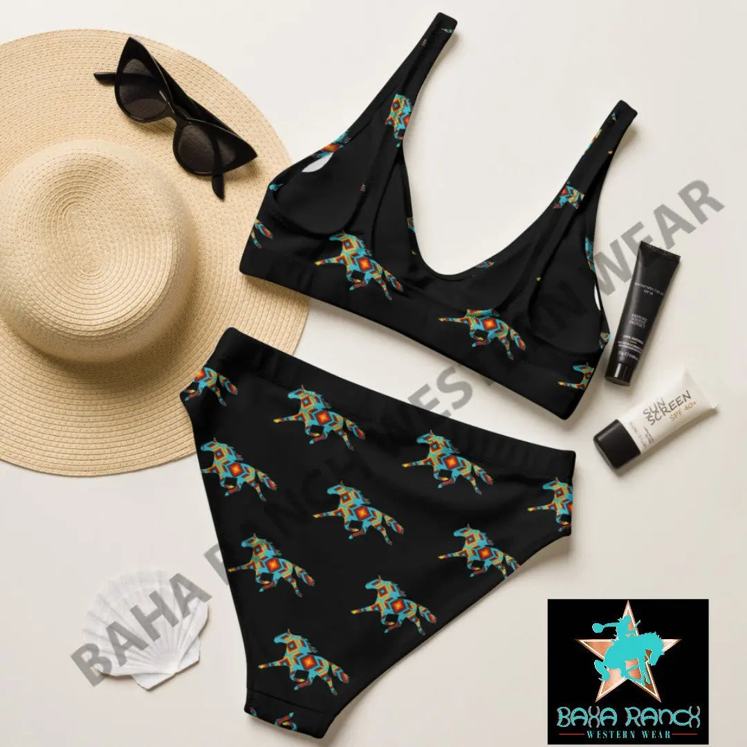 Yeehaw Aztec Horse Bikini Baha Ranch Western Wear