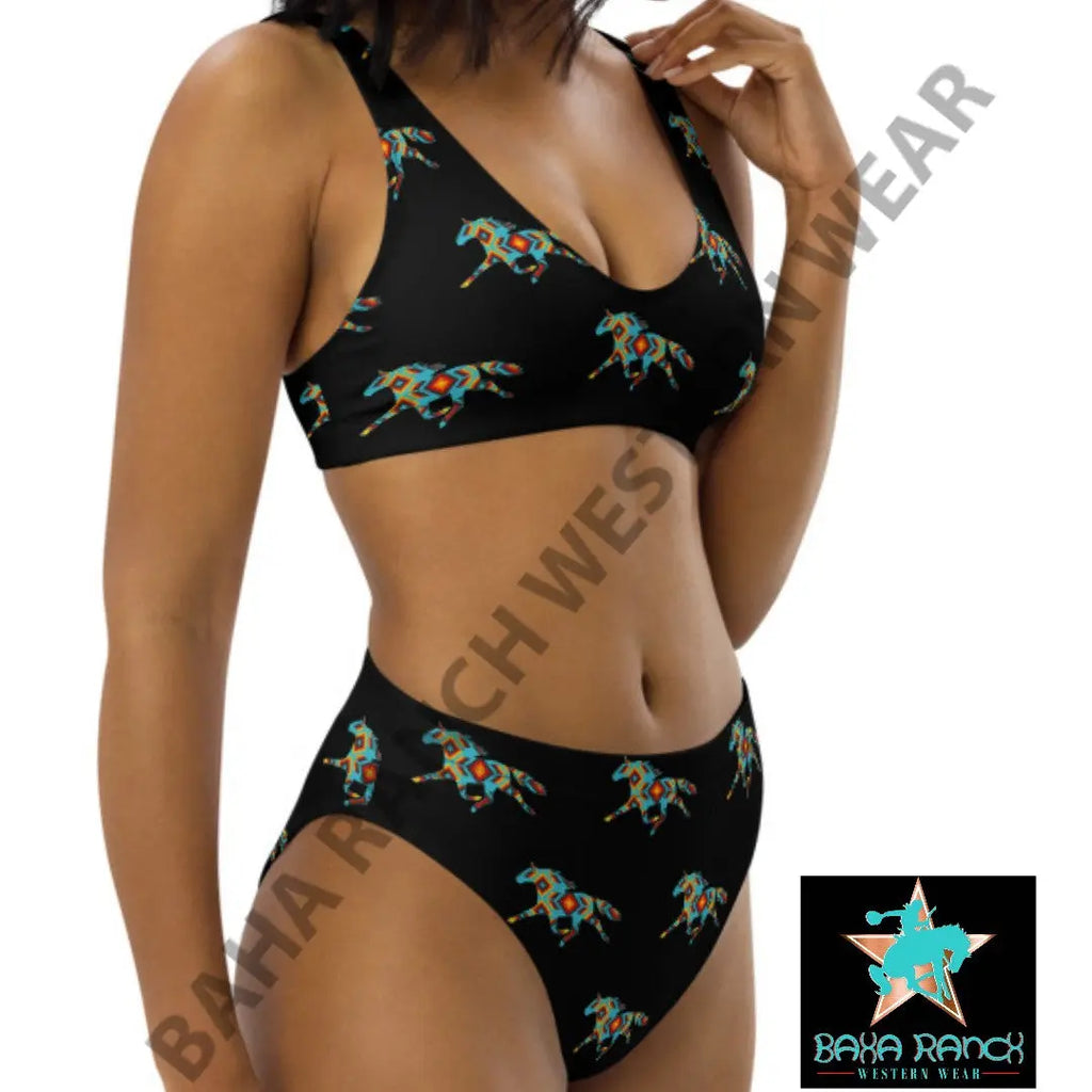 Yeehaw Aztec Horse Bikini Baha Ranch Western Wear