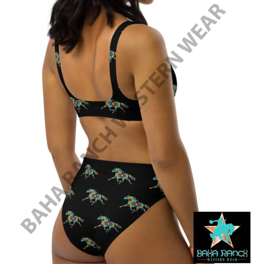 Yeehaw Aztec Horse Bikini Baha Ranch Western Wear