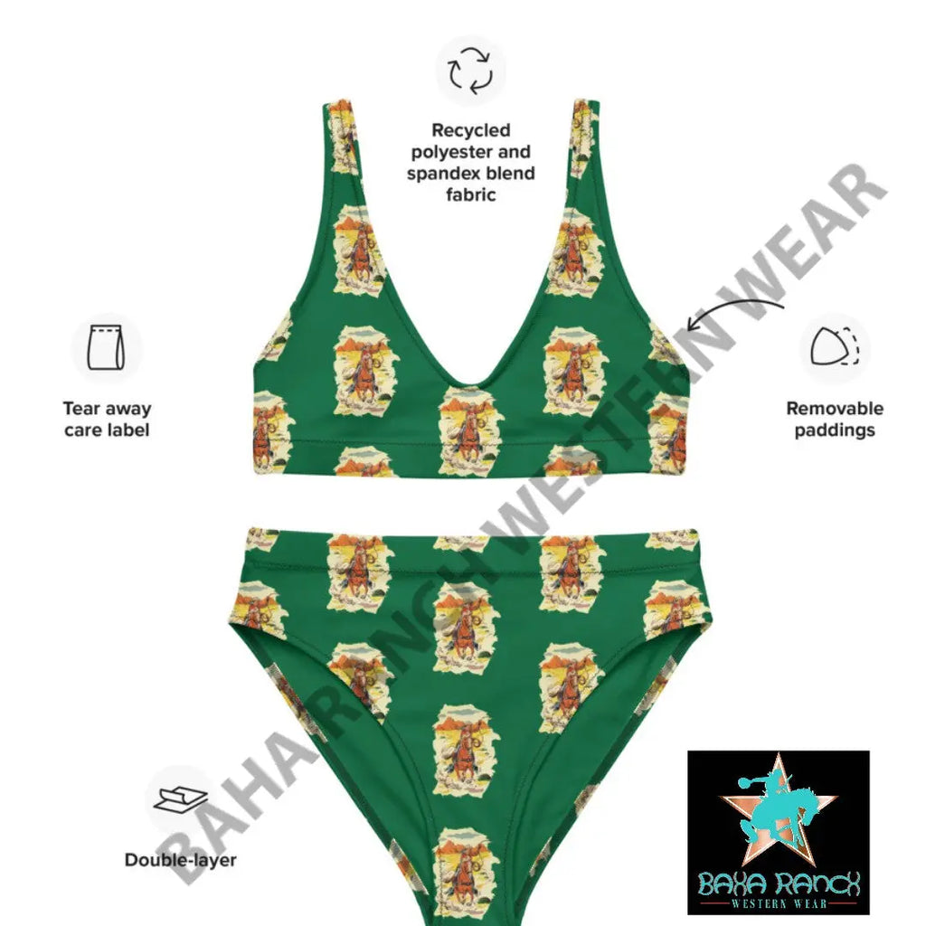 Yeehaw Ride 'Em Cowboy Bikini Baha Ranch Western Wear