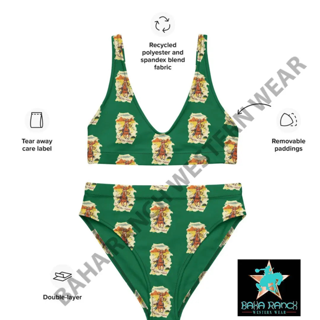 Yeehaw Ride 'Em Cowboy Bikini Baha Ranch Western Wear