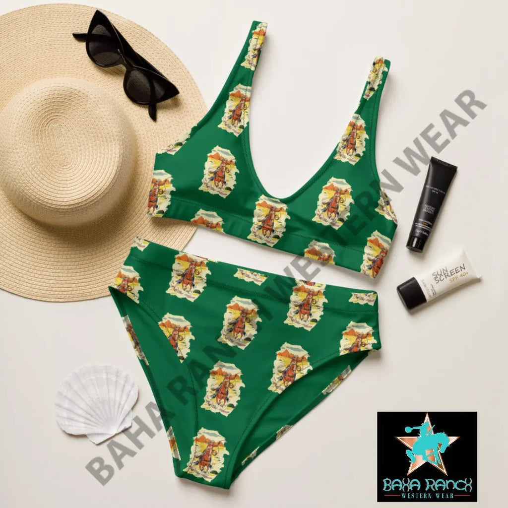 Yeehaw Ride 'Em Cowboy Bikini Baha Ranch Western Wear