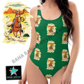 Yeehaw Ride 'Em Cowboy One Piece Swim Suit Baha Ranch Western Wear