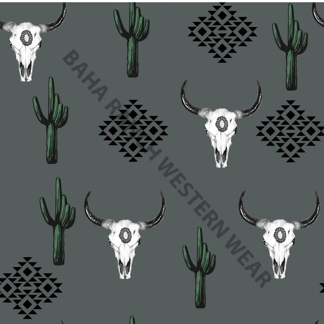 Yeehaw Aztec Bull Skull Bikini Baha Ranch Western Wear