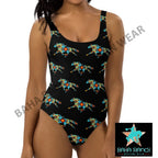 Yeehaw Aztec Horse One Piece Swimsuit Baha Ranch Western Wear