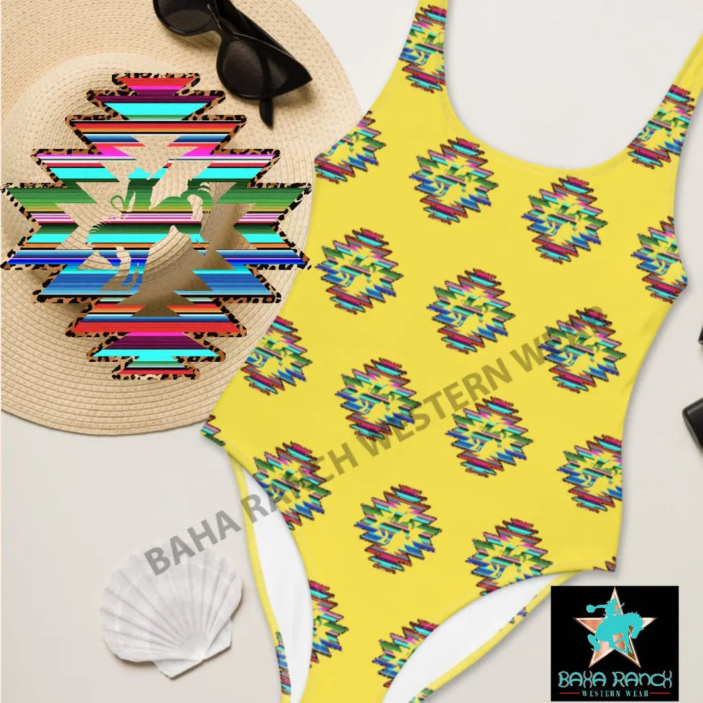 Yeehaw Serape Bronc One Piece Swimsuit Baha Ranch Western Wear