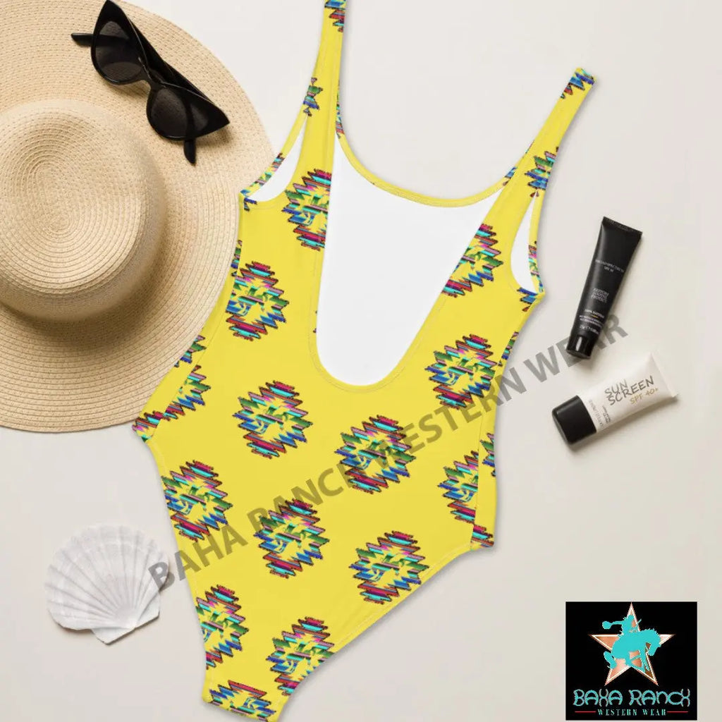Yeehaw Serape Bronc One Piece Swimsuit Baha Ranch Western Wear