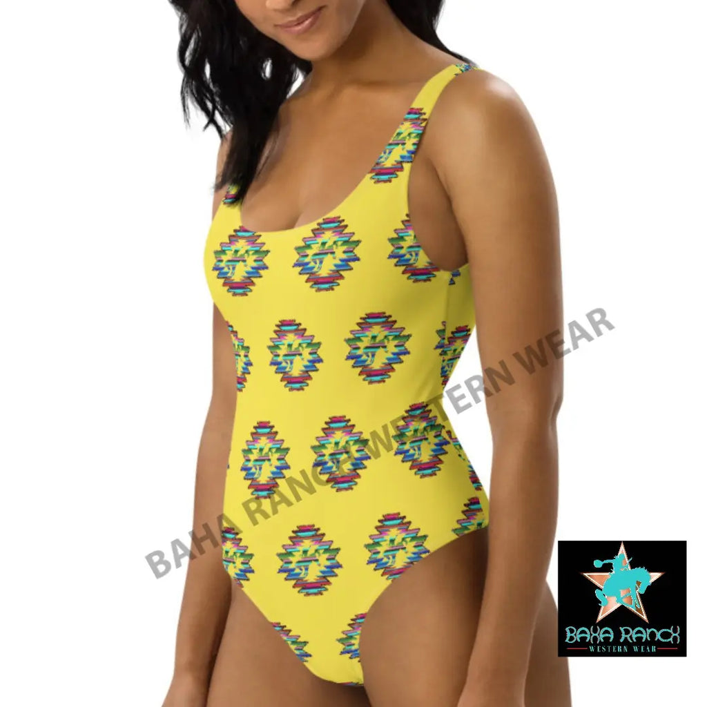 Yeehaw Serape Bronc One Piece Swimsuit Baha Ranch Western Wear