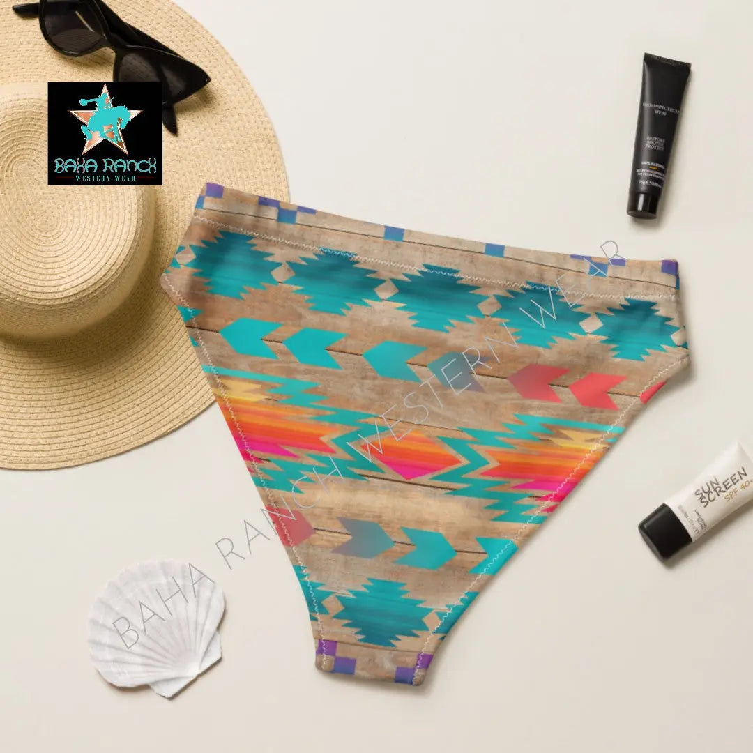 Ready To Ship Yeehaw Southwest Aztec Bikini Bottom Size MEDIUM OR LARGE Baha Ranch Western Wear
