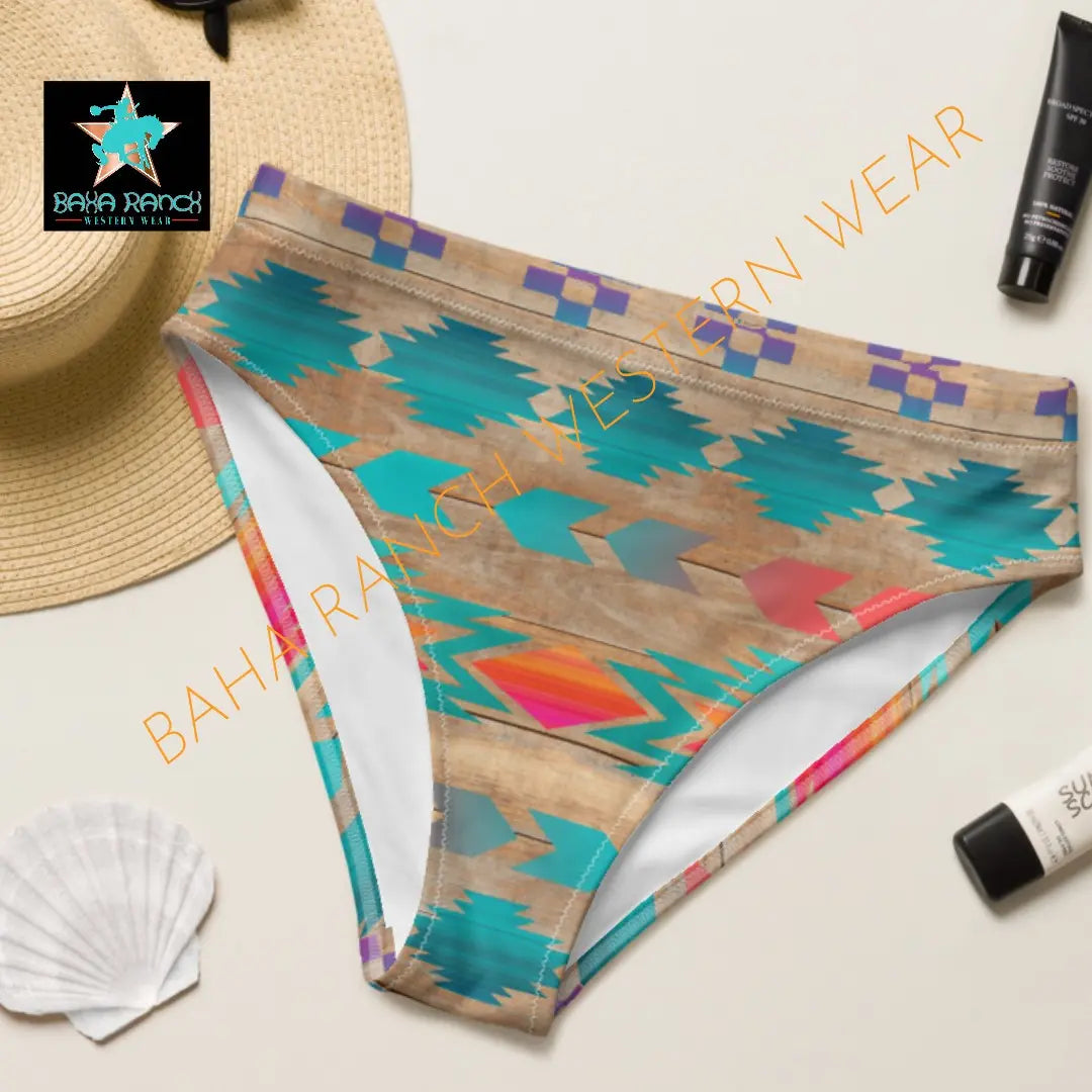 Ready To Ship Yeehaw Southwest Aztec Bikini Bottom Size MEDIUM OR LARGE Baha Ranch Western Wear