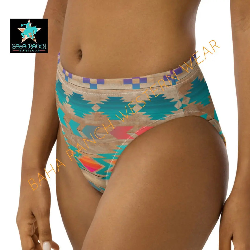 Yeehaw Southwest Aztec Bikini Bottom Baha Ranch Western Wear