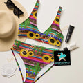 Yeehaw Sunflower Serape Bikini Baha Ranch Western Wear