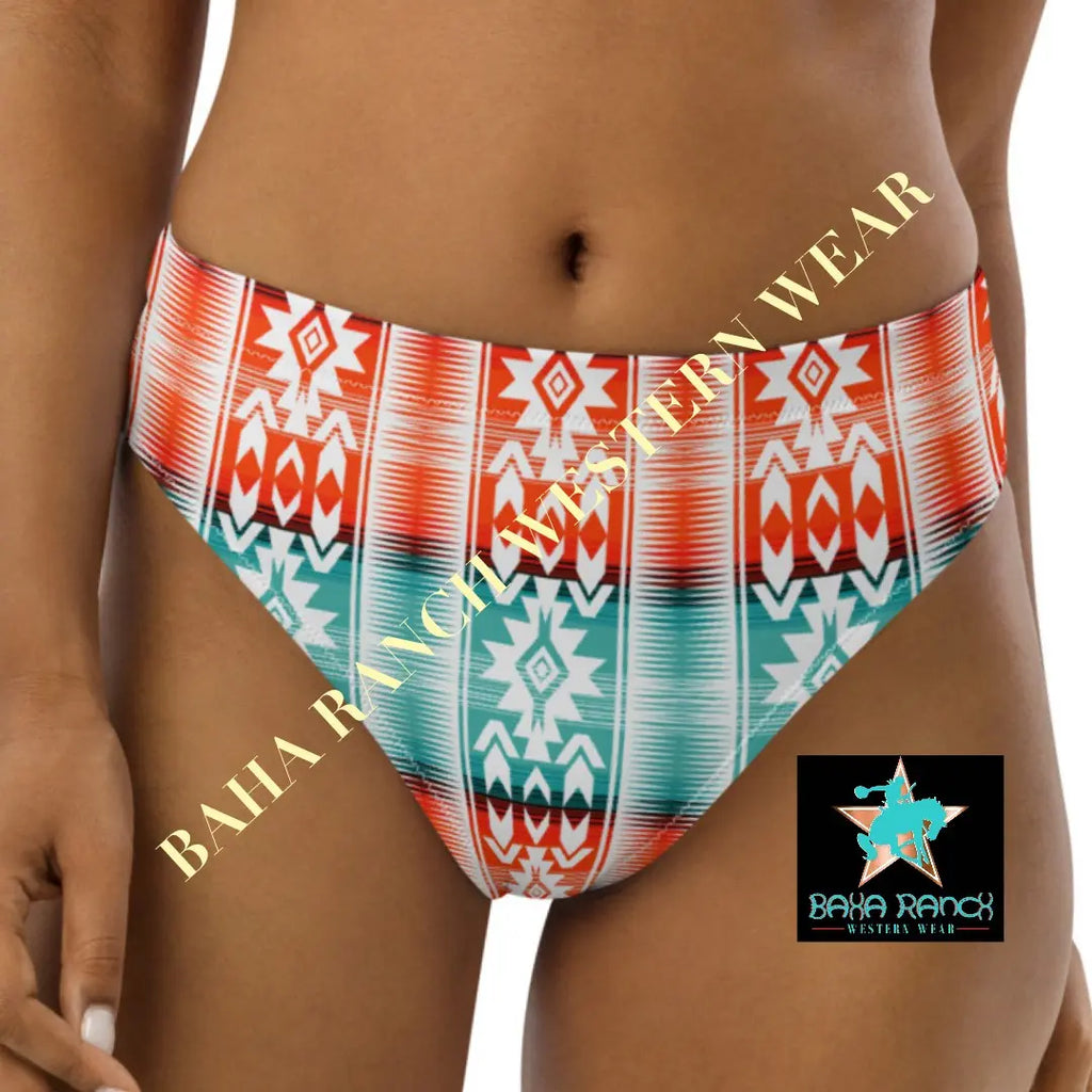 Yeehaw Aztec Print Bikini Bottom Baha Ranch Western Wear