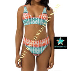 Yeehaw Aztec Print Bikini Baha Ranch Western Wear
