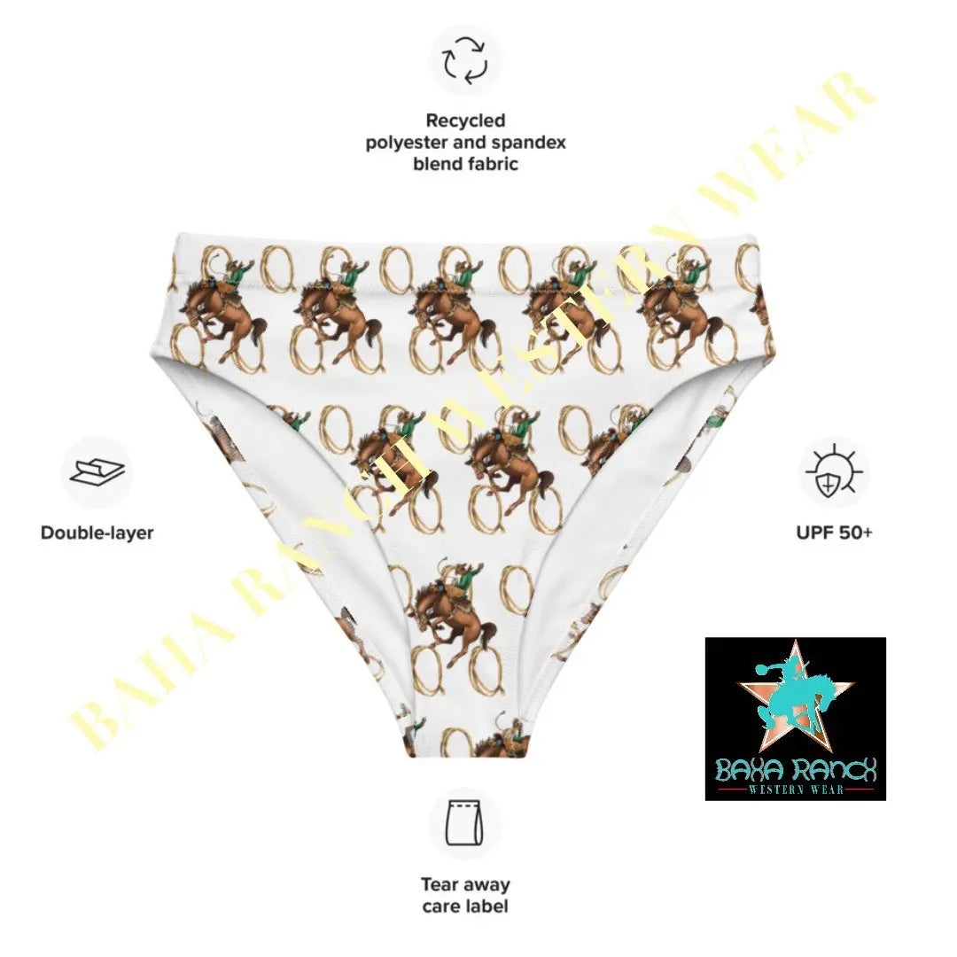 Yeehaw Rope & Ride Bikini Bottom Baha Ranch Western Wear