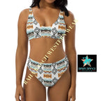 Yeehaw Aztec Blanket Print Bikini Baha Ranch Western Wear
