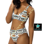 Yeehaw Aztec Blanket Print Bikini Baha Ranch Western Wear