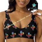 Ready To Ship Yeehaw Sunset Desert Bikini Top Medium Baha Ranch Western Wear