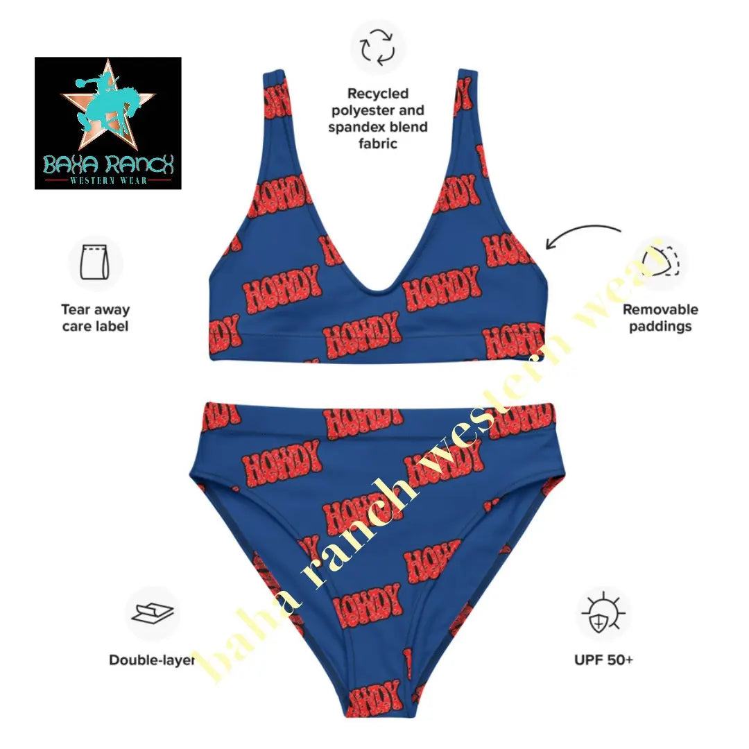 Yeehaw Howdy Bikini Baha Ranch Western Wear