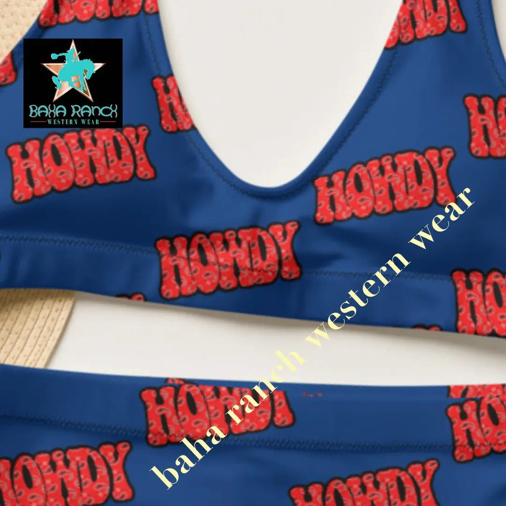 Yeehaw Howdy Bikini Baha Ranch Western Wear