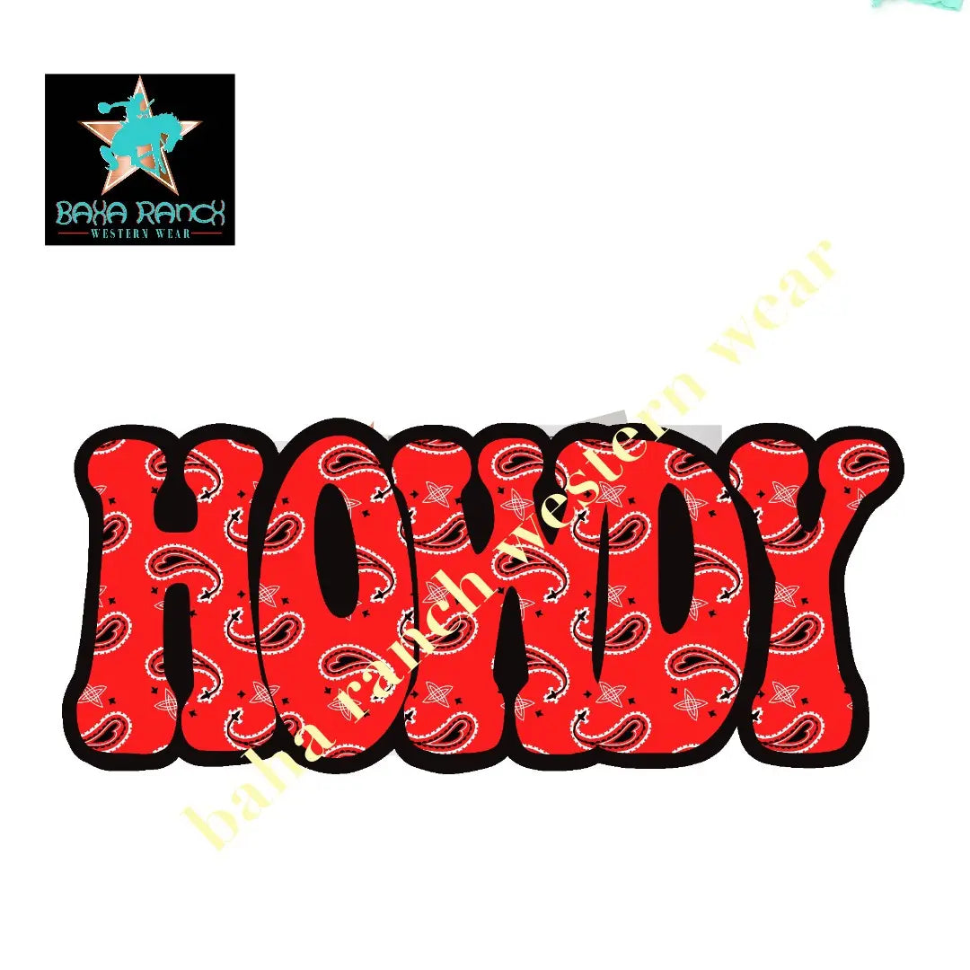 Yeehaw Howdy Bikini Baha Ranch Western Wear