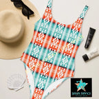Yeehaw Aztec Print One-Piece Swimsuit Baha Ranch Western Wear