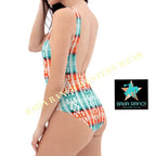 Yeehaw Aztec Print One-Piece Swimsuit Baha Ranch Western Wear