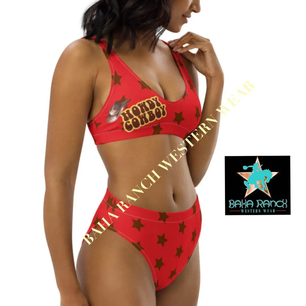 Yeehaw Howdy Cowboy Bikini Baha Ranch Western Wear