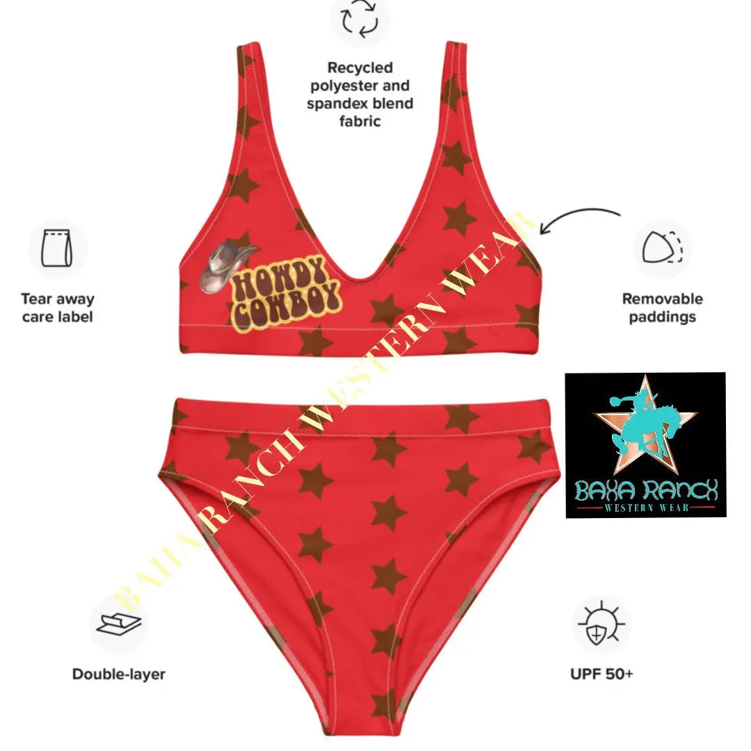 Yeehaw Howdy Cowboy Bikini Baha Ranch Western Wear