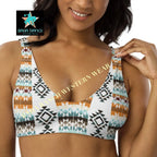 Yeehaw Aztec Print Bikini Top Baha Ranch Western Wear