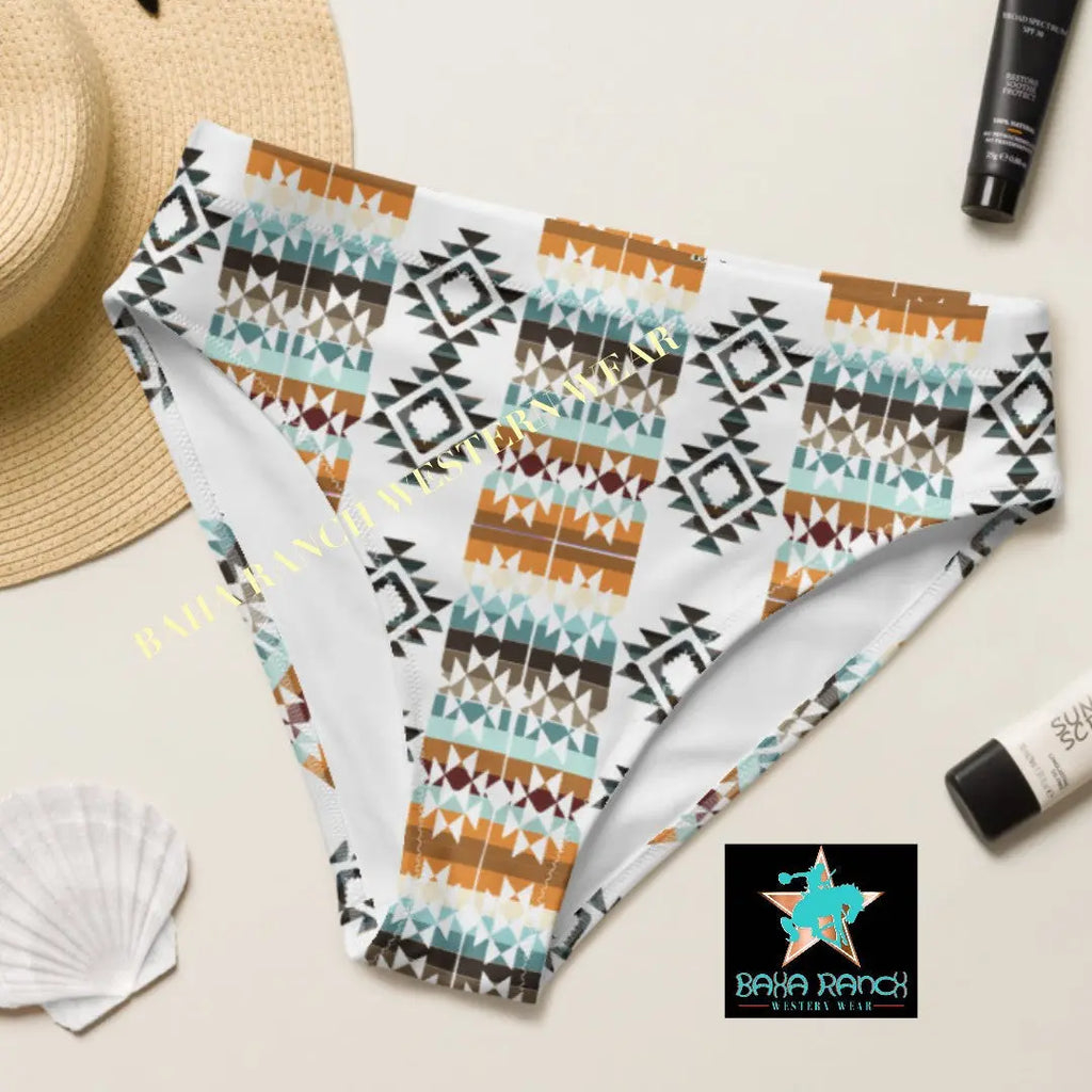 Yeehaw Aztec Print Bikini Bottom Baha Ranch Western Wear