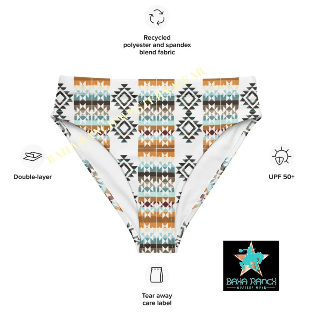 Yeehaw Aztec Print Bikini Bottom Baha Ranch Western Wear