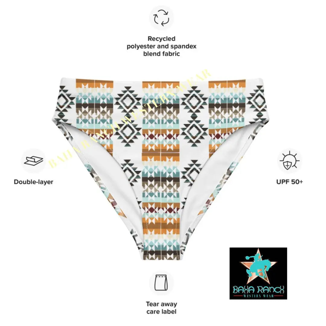 Yeehaw Aztec Print Bikini Bottom Baha Ranch Western Wear