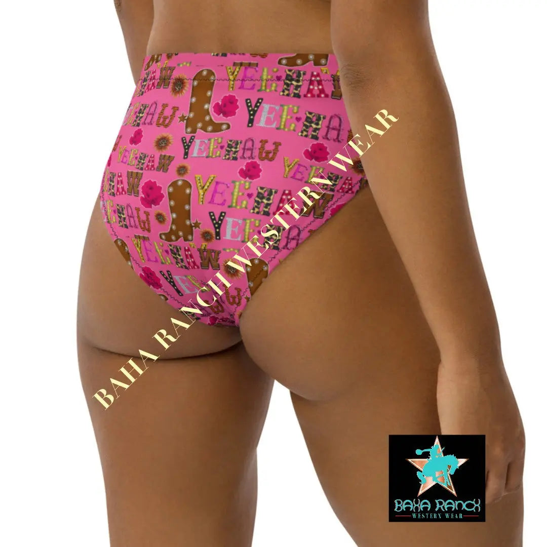Yeehaw Pink Yeehaw Bikini Bottom Baha Ranch Western Wear