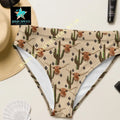 Yeehaw Longhorn Ranch Cactus Bikini Bottom Baha Ranch Western Wear