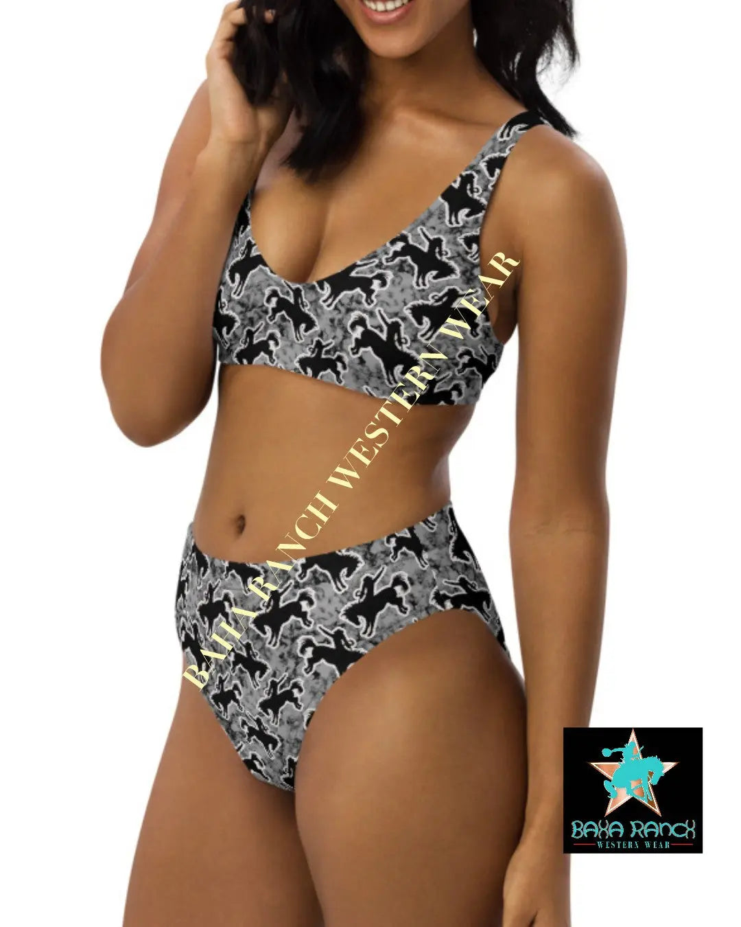 Yeehaw Rodeo Bronc Bikini Baha Ranch Western Wear