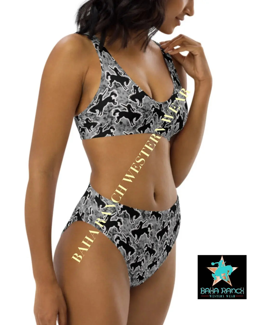 Yeehaw Rodeo Bronc Bikini Baha Ranch Western Wear