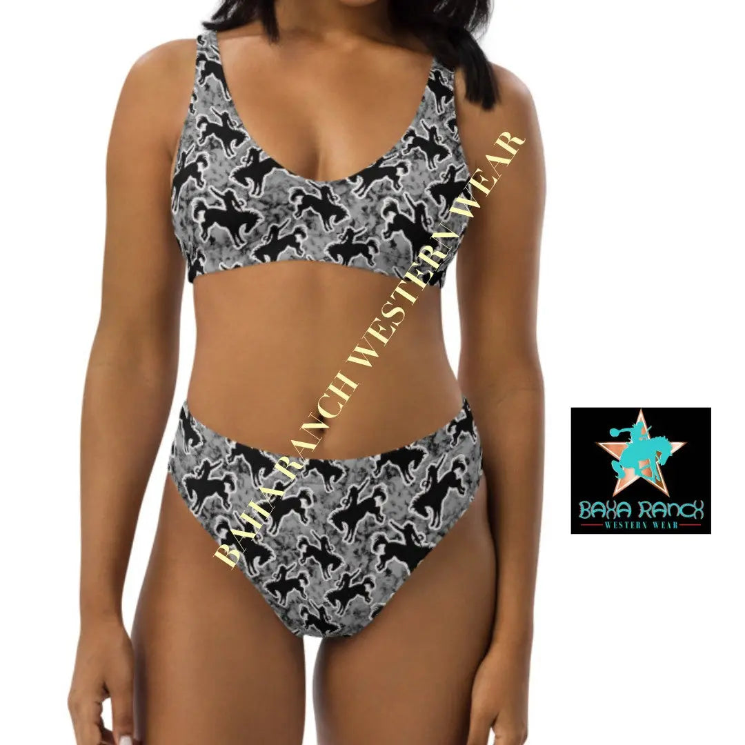Yeehaw Rodeo Bronc Bikini Baha Ranch Western Wear
