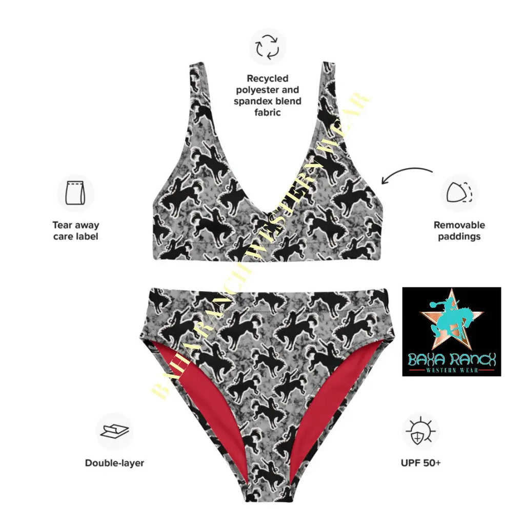 Yeehaw Rodeo Bronc Bikini Baha Ranch Western Wear