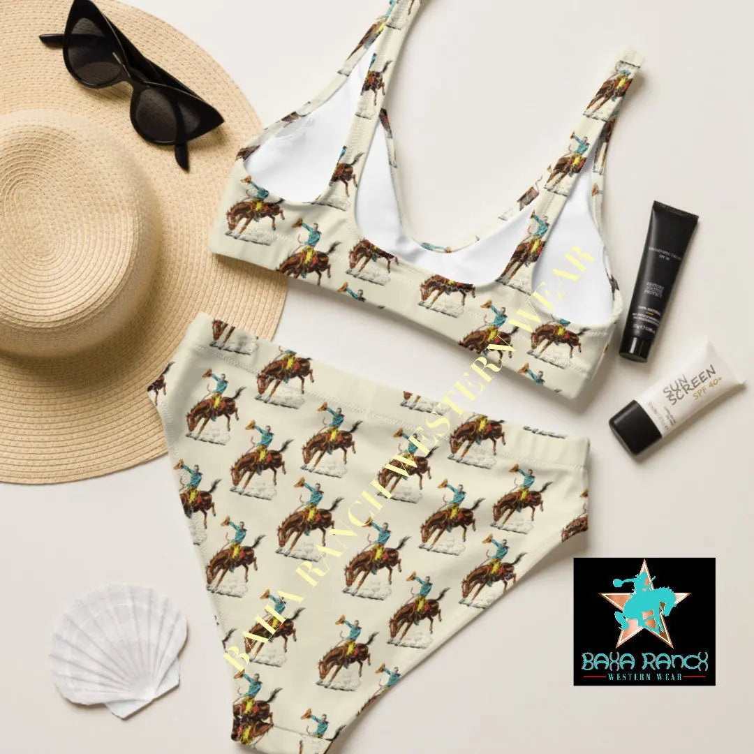 Baha Ranch Yeehaw Vintage Rodeo Cowboy Bikini Baha Ranch Western Wear