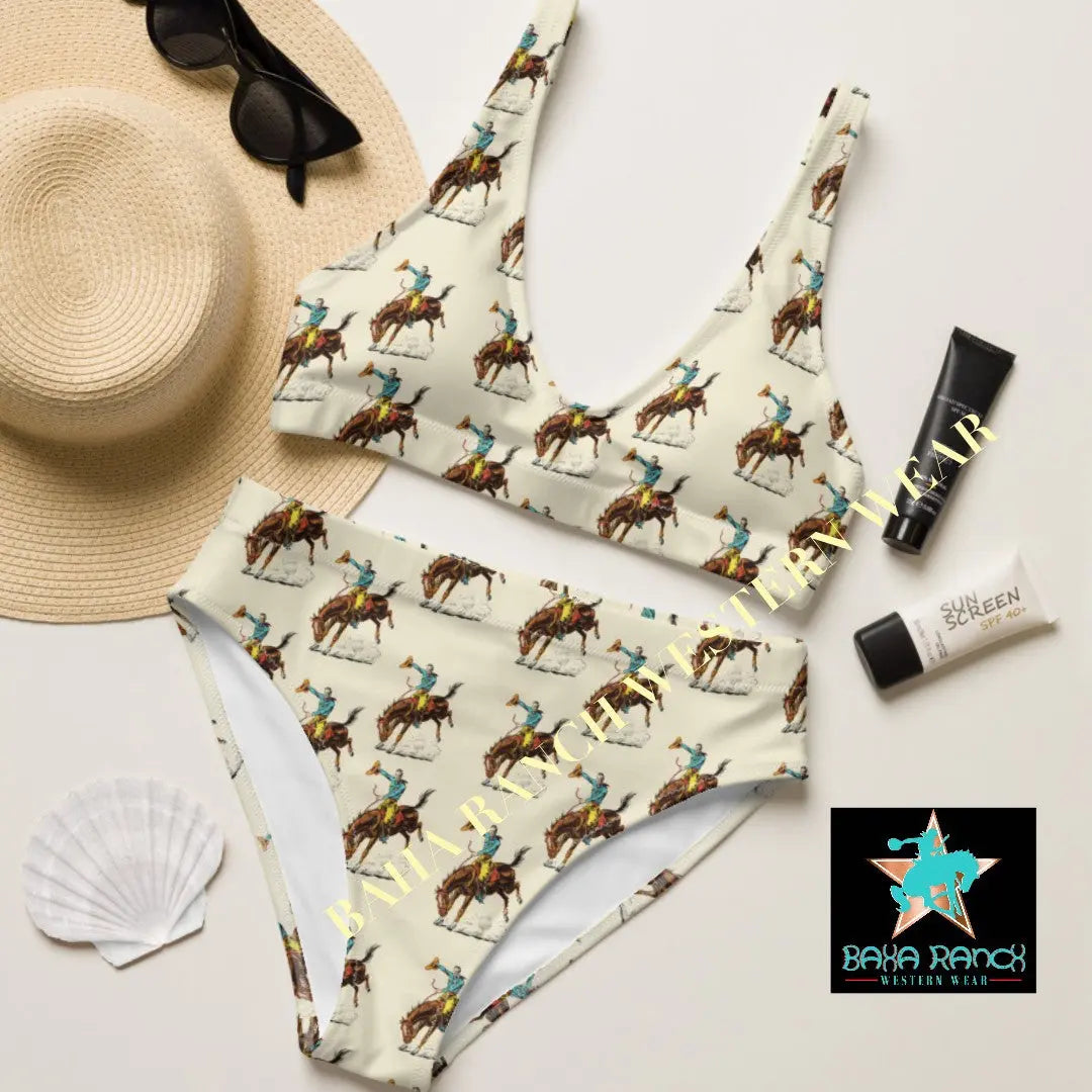 Baha Ranch Yeehaw Vintage Rodeo Cowboy Bikini Baha Ranch Western Wear